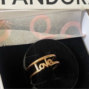 Pandora ME Love Open Ring size 10 Rose gold